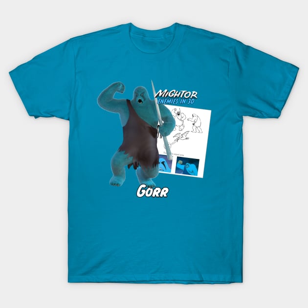 Mightor Enemies in 3D: Gorr T-Shirt by nonpertinente